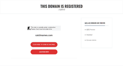 Desktop Screenshot of catchnames.com